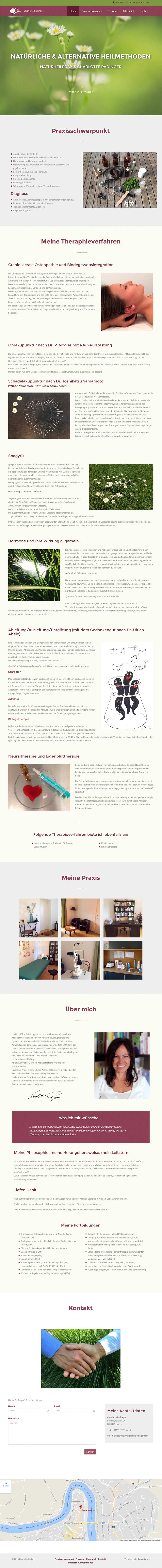 Screenshot Webseite Naturheilpraxis Padinger